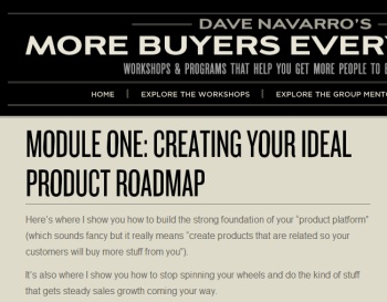 Click to go the the Creating Products That Sell sales page