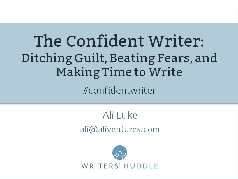 The Confident Writer Webinar: Thursday 27th April, 8pm – 9pm (UK time)