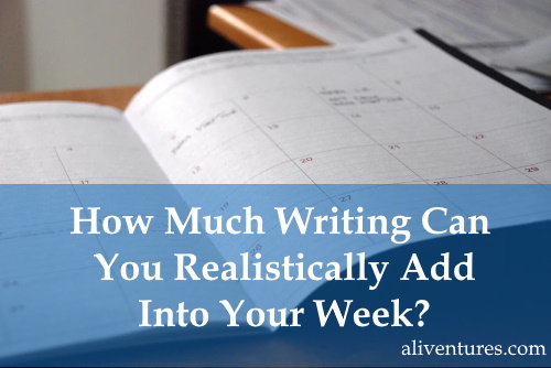 Title image: How much writing can you realistically add into your week?