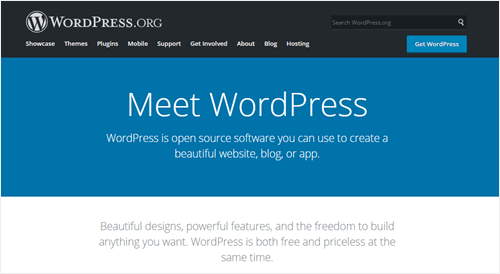 The WordPress website