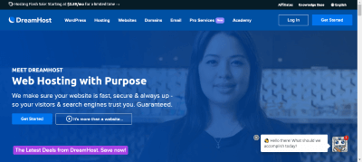 Dreamhost website