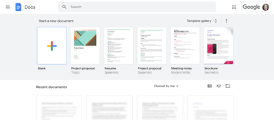 Image of Google Docs