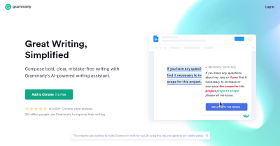 Grammarly website