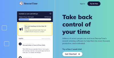 RescueTime website